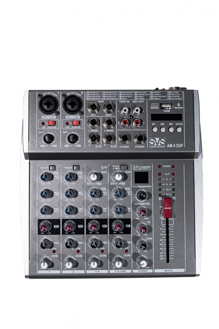 SVS Audiotechnik mixers AM-6 DSP Микшерный пульт аналоговый, 6-канальный SVS Audiotechnik mixers в Ногинске